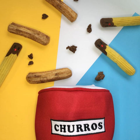 Hey Cuzzies [LIMITED-TIME 15% OFF 1-11TH OCT] Hey Cuzzies Hide N Seek Churros Bucket Dog Toy Dog Accessories