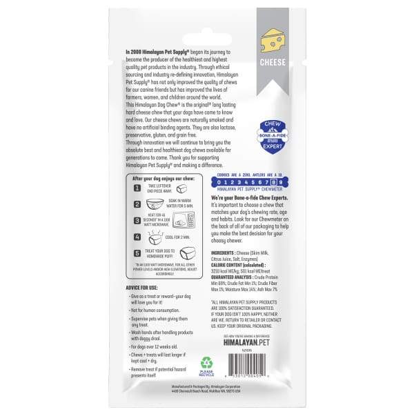 Himalayan Pet Supply [3 FOR $59] Himalayan Pet Supply The Original Cheese Extra-Large Dog Chew Dog Food & Treats