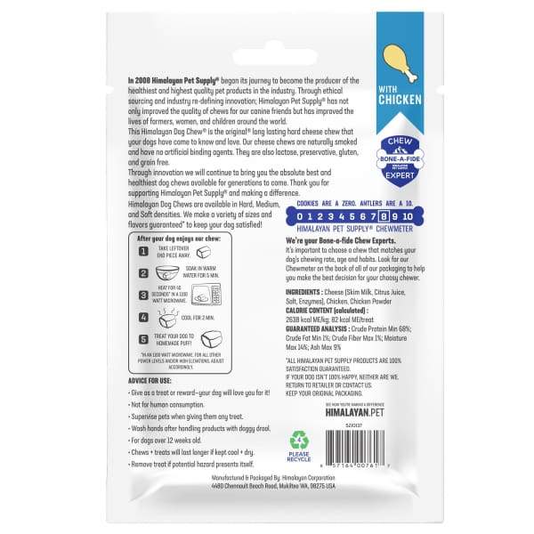 Himalayan Pet Supply [3 FOR $39] Himalayan Pet Supply The Original Chicken Dog Small Dog Chew Dog Food & Treats