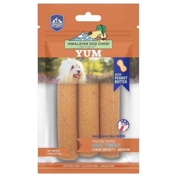 Himalayan Pet Supply [3 FOR $29] Himalayan Pet Supply YUM Peanut Butter Dog Chew Dog Food & Treats