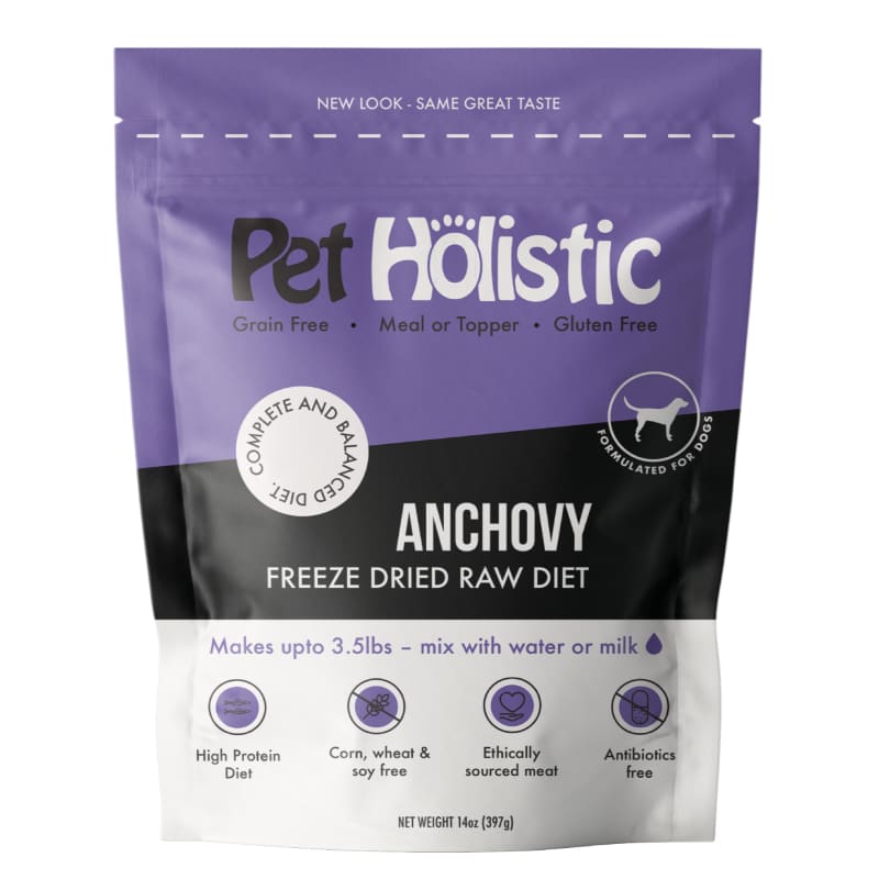 Pet Holistic [2 for $70 | 20% OFF] Pet Holistic Anchovy Freeze Dried Raw Dog Food 14oz Dog Food & Treats