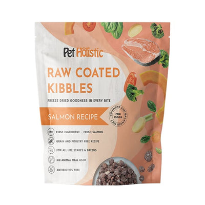 Pet Holistic [NEW | UP TO 39% OFF] Pet Holistic Salmon Recipe Grain-Free Raw Coated Dry Dog Food 2kg Dog Food & Treats