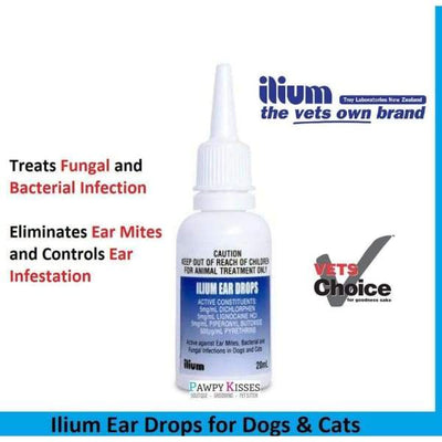 Pet Horizon Ilium Ear Drops for Dogs & Cats 20ml Dog Healthcare