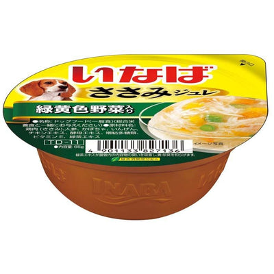 Inaba [BUY 2 GET 1 FREE] Inaba Sasami Jelly Cup Chicken Fillet with Vegetables Wet Dog Food 65g Dog Food & Treats