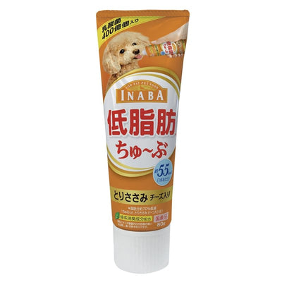 Inaba Inaba Wan Chu Ru Tube Chicken Fillet and Cheese Wet Dog Treats 80g Dog Food & Treats