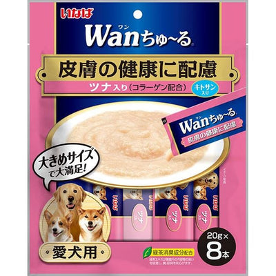 Inaba [BUY 2 FREE 1] Inaba Wan Chu Ru Chicken with Tuna Skin & Coat Support Functional Creamy Dog Treats 160g Dog Food & Treats
