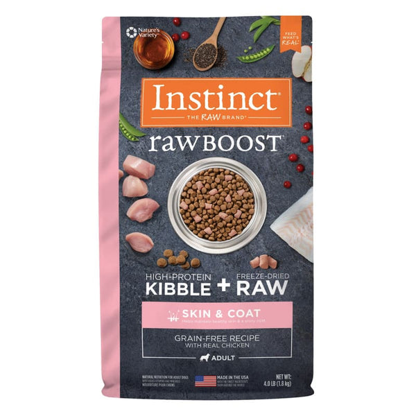 Instinct Instinct Raw Boost Grain-free Kibble Skin & Coat Recipe Dry Dog Food (2 Sizes) Dog Food & Treats