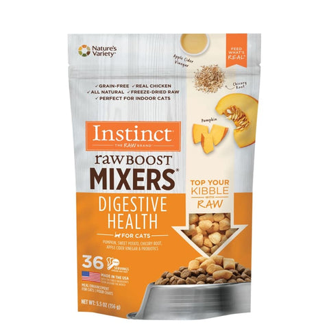 Instinct Instinct Freeze-Dried Raw Boost Mixers Grain-Free Digestive Health Recipe Cat Food Topper (2 Sizes) Cat Food & Treats