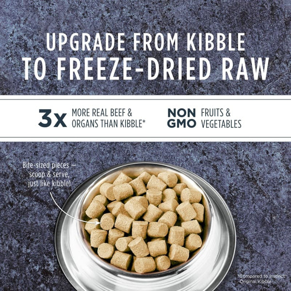 Instinct Instinct Freeze-Dried Raw Meal Grain-Free Beef Recipe Dog Food 9.5oz Dog Food & Treats