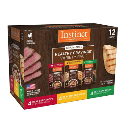 Instinct Instinct Healthy Cravings Variety Pack Wet Dog Food Topper 12 x 3oz Dog Food & Treats