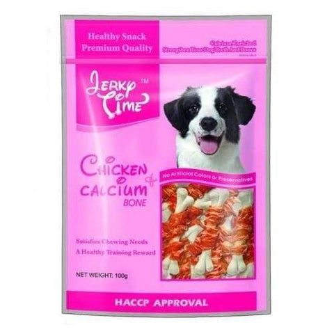 Jerky Time Jerky Time Chicken & Calcium Bone 100g Dog Treats Dog Food & Treats