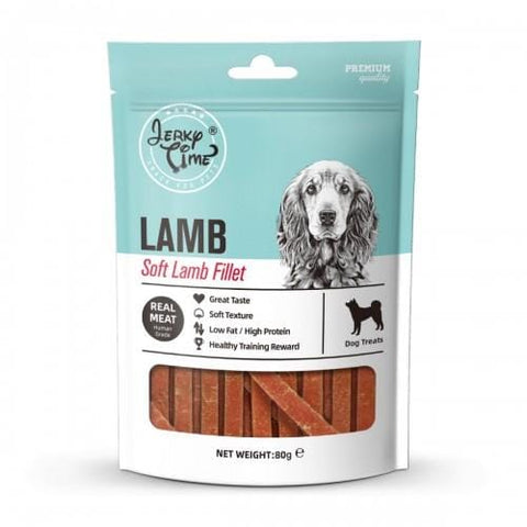 Jerky Time Jerky Time Soft Lamb Fillet Dog Treats 80g Dog Food & Treats