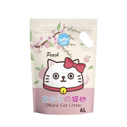 Jolly Cat [LIMITED-TIME 49% OFF] Jolly Cat Okara Peach Litter 6 x 6L cat litter