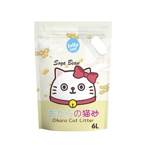 Jolly Cat [LIMITED-TIME 49% OFF] Jolly Cat Okara Soya Bean Litter 6 x 6L cat litter