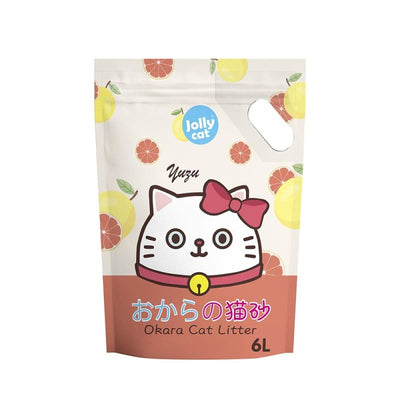 Jolly Cat [LIMITED-TIME 49% OFF] Jolly Cat Okara Yuzu Litter 6 x 6L cat litter
