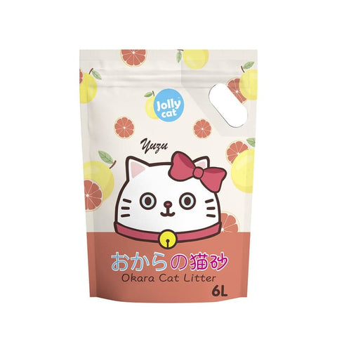 Jolly Cat [LIMITED-TIME 49% OFF] Jolly Cat Okara Yuzu Litter 6 x 6L cat litter