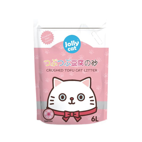 Jolly Cat [LIMITED-TIME 29% OFF] Jolly Cat Sakura Crushed Tofu Litter 6L cat litter