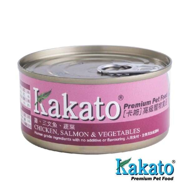 Kakato Kakato Chicken Salmon & Vegetables Canned Dog & Cat Food 170g Dog Food & Treats
