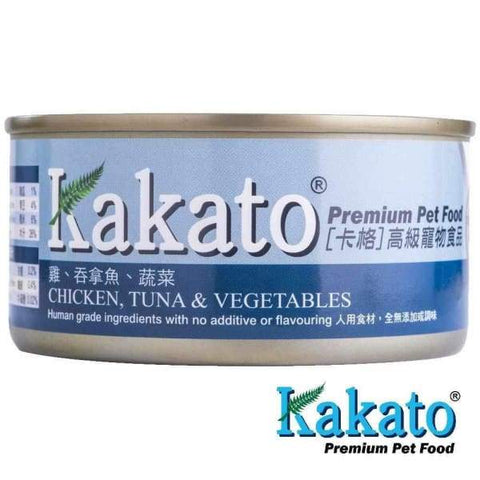Kakato Kakato Chicken Tuna & Vegetables Canned Dog & Cat Food 170g Dog Food & Treats