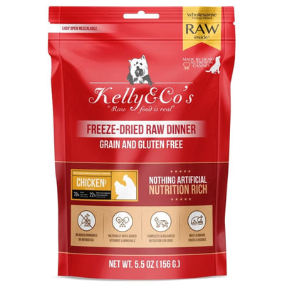 Kelly & Co’s [BUY 1 FREE 1] Kelly & Co’s Chicken Freeze-Dried Raw Dinner Dog Food 5.5oz Dog Food & Treats