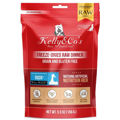 Kelly & Co’s [BUY 1 FREE 1] Kelly & Co’s Duck Freeze-Dried Raw Dinner Dog Food 5.5oz Dog Food & Treats