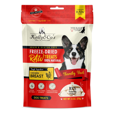 Kelly & Co’s Kelly & Co’s Family Pack Chicken Breast Freeze-Dried Raw Dog Treats 170g Dog Food & Treats