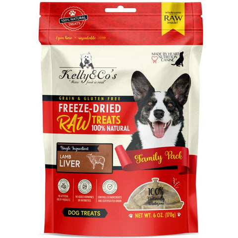 Kelly & Co’s Kelly & Co’s Family Pack Lamb Liver Freeze-Dried Raw Dog Treats 170g Dog Food & Treats