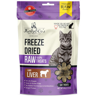 Kelly & Co’s Kelly & Co’s Lamb Liver Freeze-Dried Raw Cat Treats 40g Cat Food & Treats