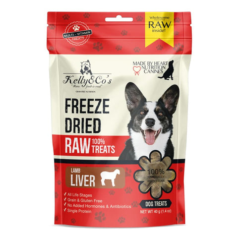Kelly & Co’s Kelly & Co’s Lamb Liver Freeze-Dried Raw Dog Treats 40g Dog Food & Treats