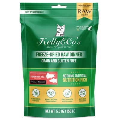 Kelly & Co’s [BUY 1 FREE 1] Kelly & Co’s Salmon & Tuna Freeze-Dried Raw Cat Food 5.5oz Cat Food & Treats