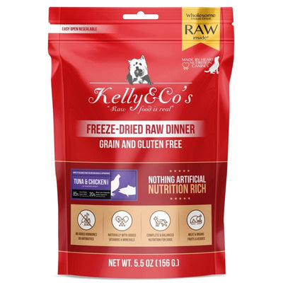 Kelly & Co’s [BUY 1 FREE 1] Kelly & Co’s Tuna & Chicken Freeze-Dried Raw Dinner Dog Food 5.5oz Dog Food & Treats