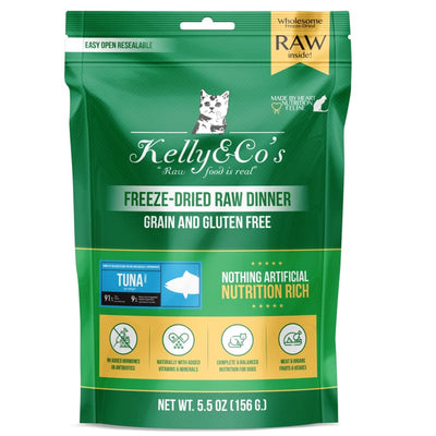 Kelly & Co’s [BUY 1 FREE 1] Kelly & Co’s Tuna Freeze-Dried Raw Cat Food 5.5oz Cat Food & Treats