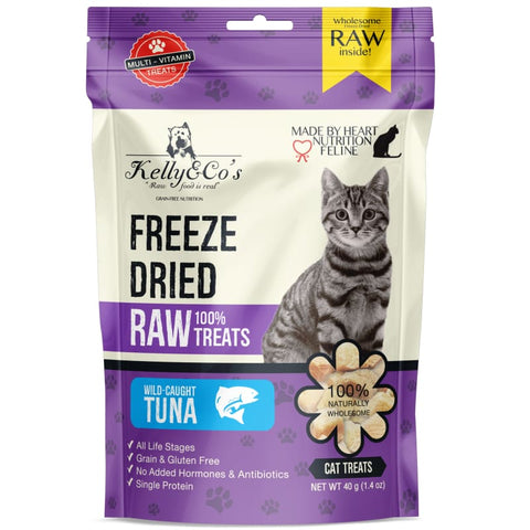 Kelly & Co’s Kelly & Co’s Tuna Freeze-Dried Raw Cat Treats 40g Cat Food & Treats