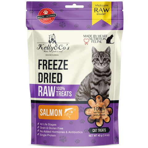 Kelly & Co’s Kelly & Co’s Salmon Freeze-Dried Raw Cat Treats 40g Cat Food & Treats