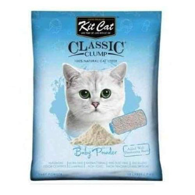 Kit Cat Kit Cat Classic Clump Baby Powder Cat Litter 10L Cat Litter & Accessories