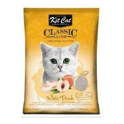 Kit Cat Kit Cat Classic Clump White Peach Cat Litter 10L Cat Litter & Accessories