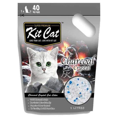 Kit Cat Kit Cat Crystal Litter Charcoal Cat Litter 5L Cat Litter & Accessories