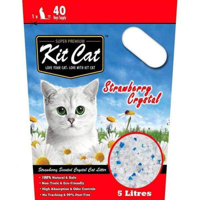 Kit Cat Kit Cat Crystal Litter Strawberry Cat Litter 5L Cat Litter & Accessories