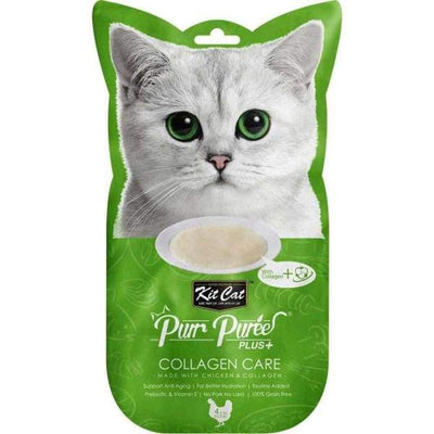 Kit Cat Kit Cat Purr Puree Plus Collagen Care Chicken Cat Treats 60g (4 x 15g Sachets) Cat Food & Treats