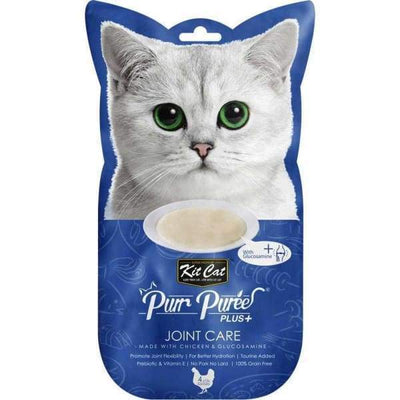 Kit Cat Kit Cat Purr Puree Plus Joint Care Chicken Cat Treats 60g (4 x 15g Sachets) Cat Food & Treats
