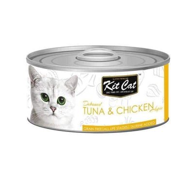Kit Cat Kit Cat Grain-Free Deboned Tuna & Chicken Toppers Canned Cat Food 80g Cat Food & Treats
