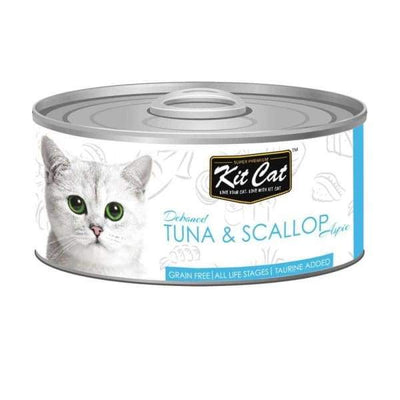 Kit Cat Kit Cat Grain-Free Deboned Tuna & Scallop Toppers Canned Cat Food 80g Cat Food & Treats