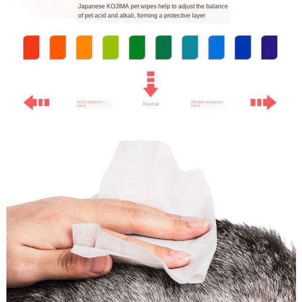 Kojima [3 FOR $11] Kojima Odourless Dog & Cat Wipes 80pcs Dog Accessories