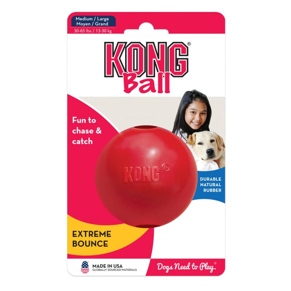 KONG [20% OFF] KONG Classic Ball with Hole Dog Toy (2 Sizes) Dog Accessories