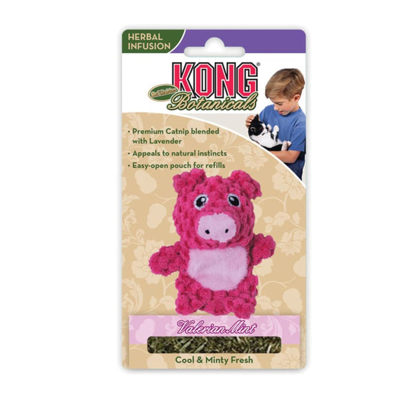 KONG [20% OFF] KONG Botanical Refillable Piglet Valerian/Peppermint Cat Toy Cat Accessories