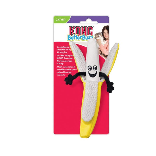 KONG [20% OFF] KONG Better Buzz Banana Cat Toy Cat Accessories