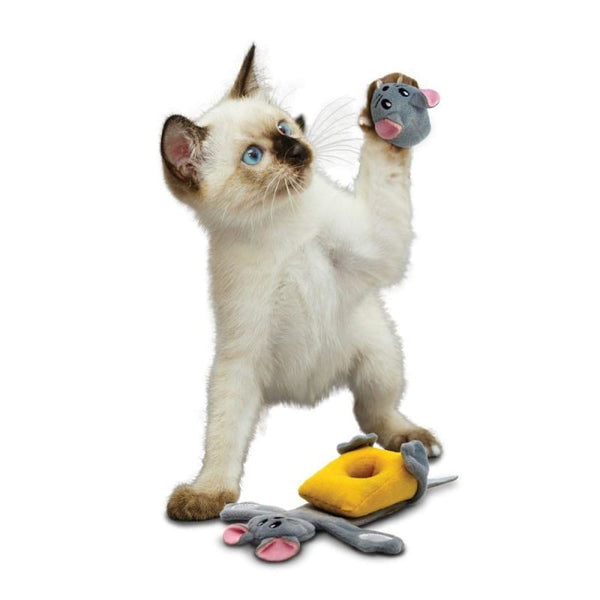 KONG [20% OFF] KONG Pull-A-Partz Cheezy Cat Toy Cat Accessories