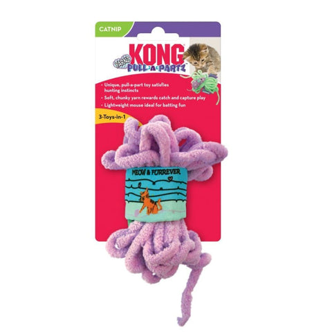 KONG [20% OFF] KONG Pull-A-Partz Yarnz Cat Toy (Assorted Colours) Cat Accessories