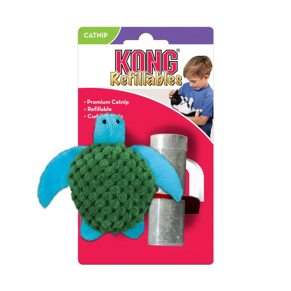 KONG [20% OFF] KONG Refillable Turtle Cat Soft Toy Cat Accessories