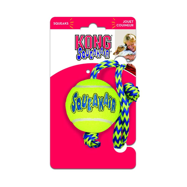 KONG [20% OFF] KONG Squeak Air Ball with Rope Dog Toy Dog Accessories
